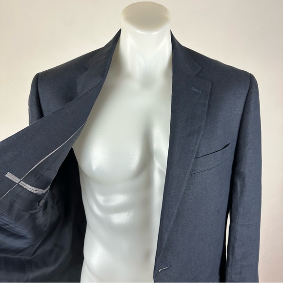 Nordstrom Other - Solbiati 100% Linen Men's Classic Navy Blazer